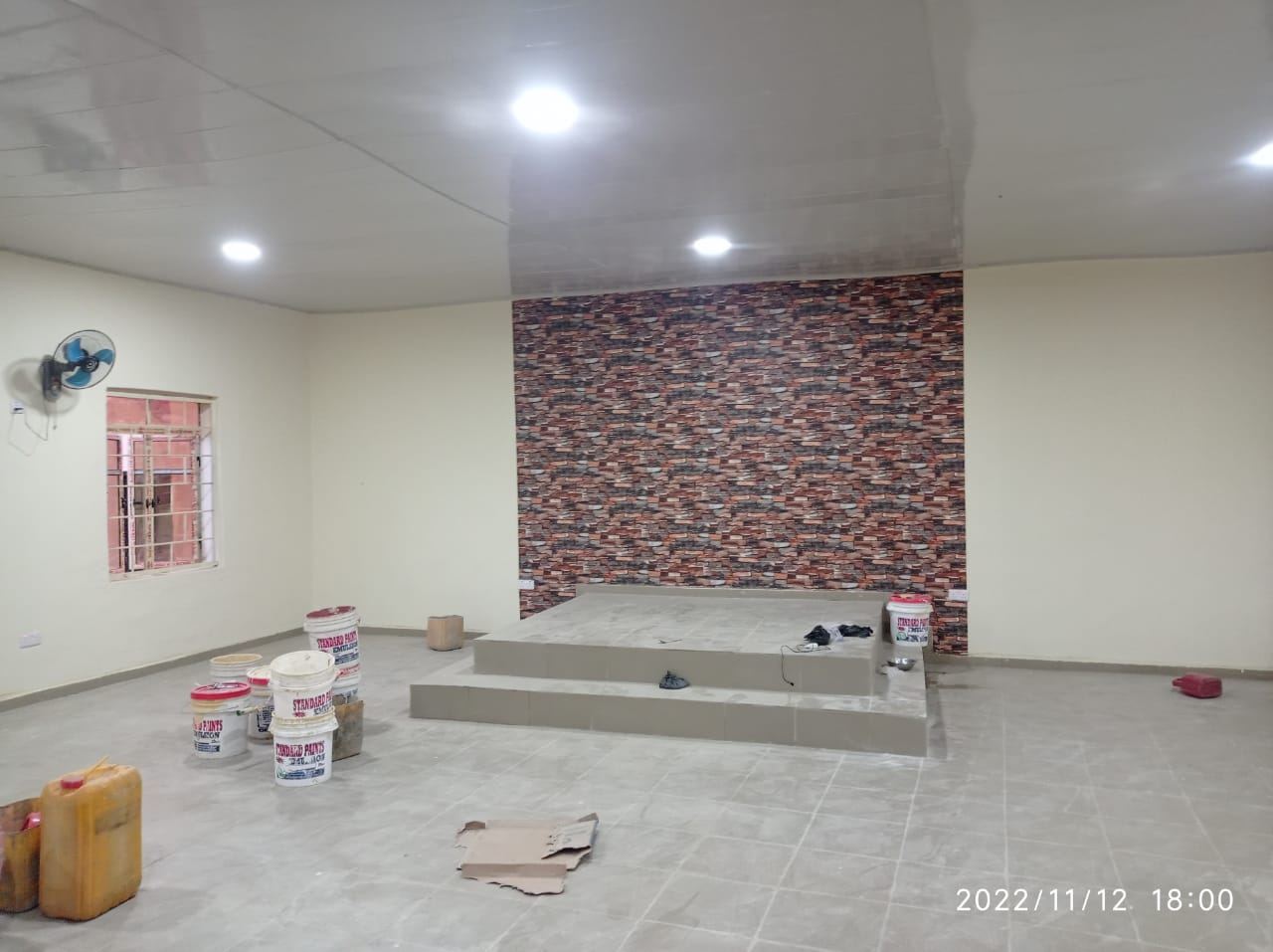Altar, under construction