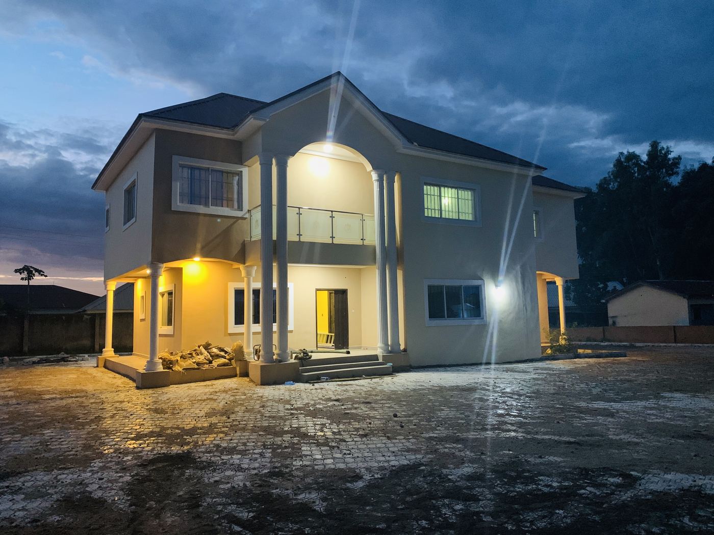 Exterior at night
